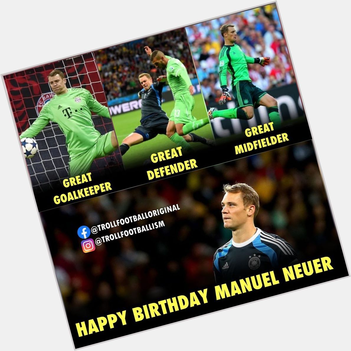 Happy birthday manuel neuer! 