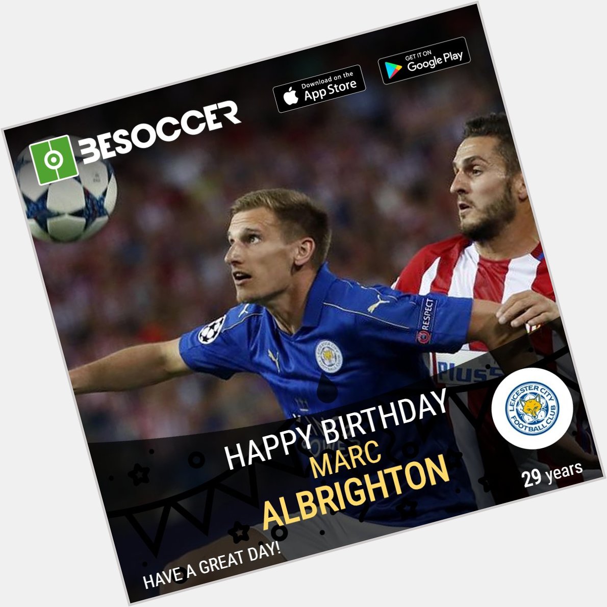 Happy birthday to midfielder Marc Albrighton!   