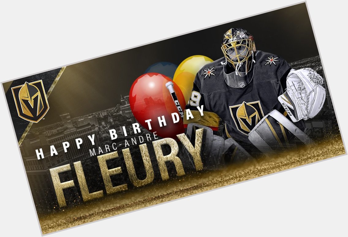 This if you wish you could be singing Happy Birthday to Marc-Andre Fleury today 