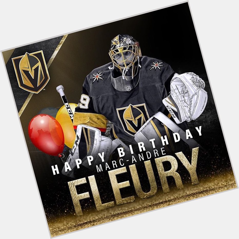 Wishing longtime client Marc-Andre Fleury a very happy birthday! 