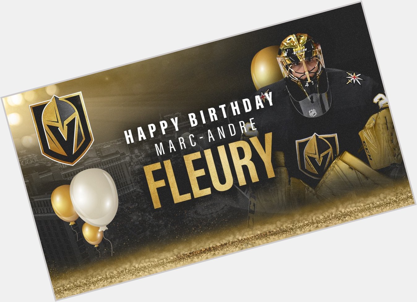 Vegas \"GoldenKnights: BIRTHDAY BOY Happy birthday to Marc-Andre Fleury! 