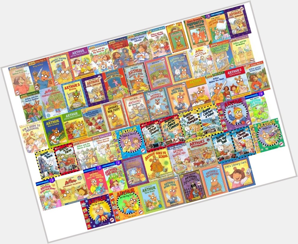Happy 72nd birthday Marc Brown! Look at how many Arthur books the library has! 