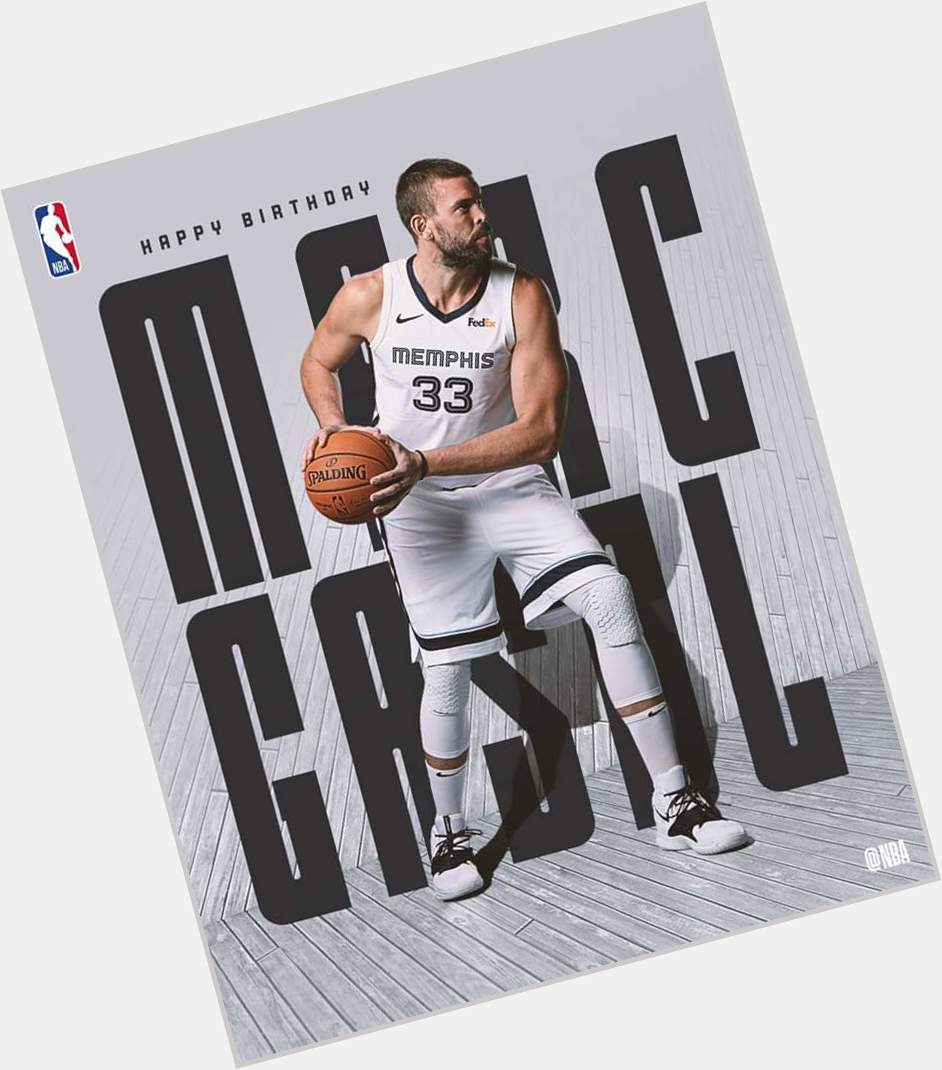 Join us in wishing Marc Gasol of the Memphis Grizzlies a HAPPY 34th BIRTHDAY! 
