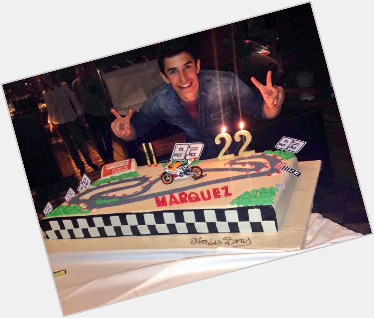 Happy 22nd birthday Marc Marquez. First surprise yesterday evening... Delicious track :) 