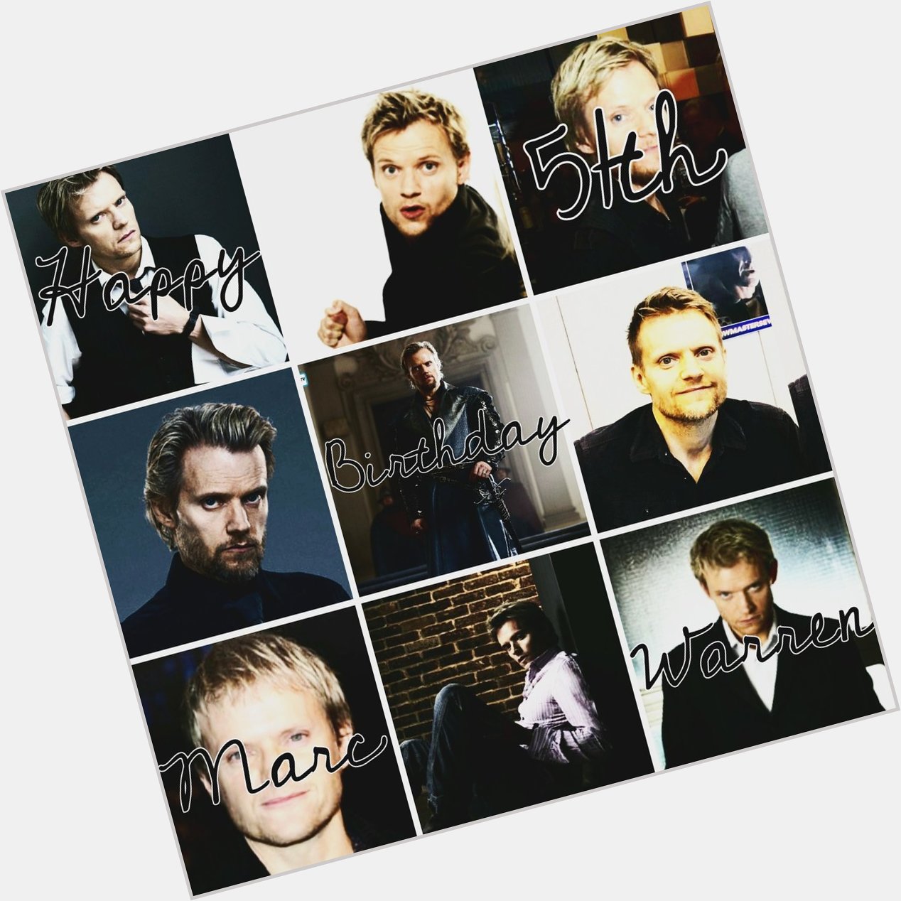   Happy 51th Birthday Marc Warren 

I hope that you will have a splendid day with your family and friends 