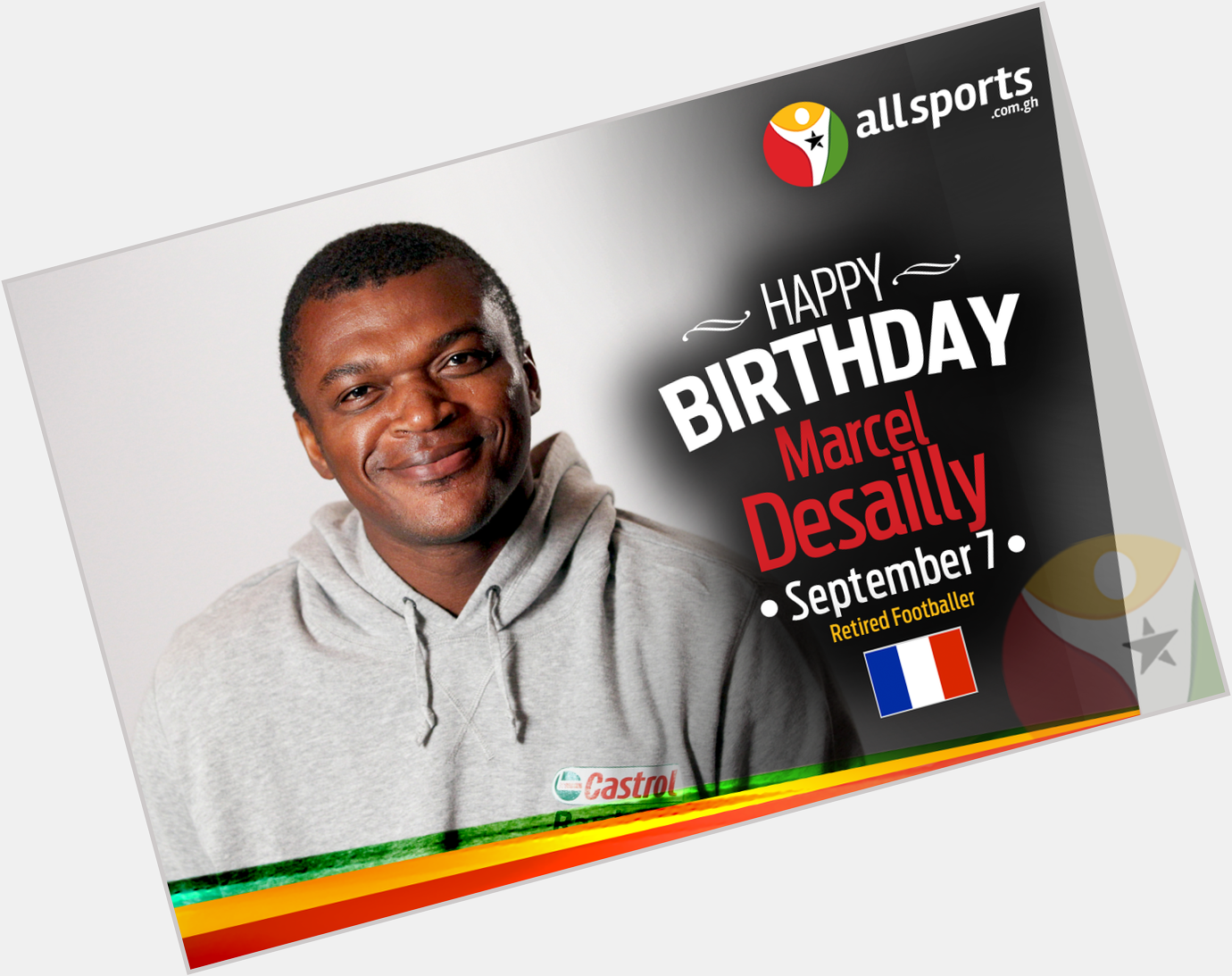 AllSportsGh wishes former France international, Marcel Desailly a HAPPY BIRTHDAY as he turns 47 today. 