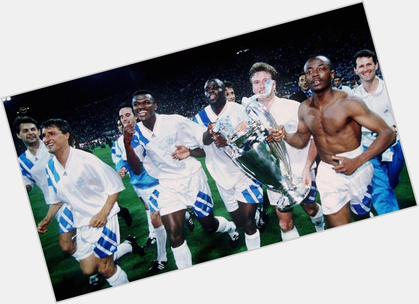 Happy Birthday Marcel Desailly Did he wear a more iconic kit than this Marseille classic? 
