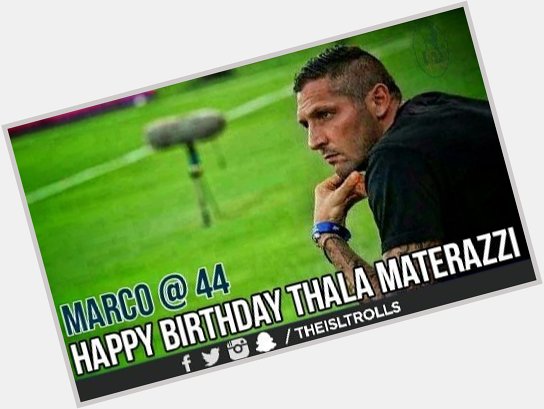 Wishing Chennaiyin FC ex head coach Marco Materazzi a very happy birthday !!!  