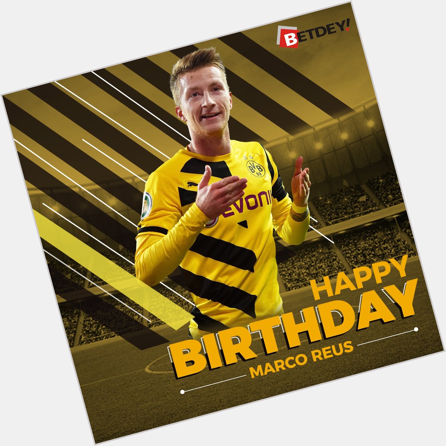 Happy 28th birthday to Marco Reus, Wishing you speedy recovery 