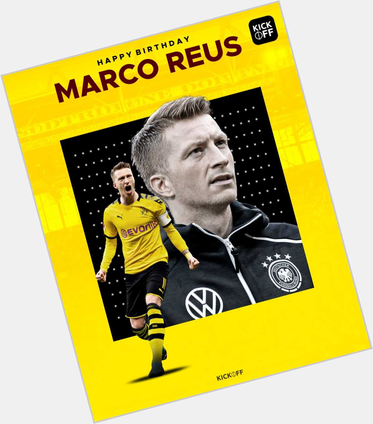 Happy Birthday to Dortmund\s German Warrior, Marco Reus !  . 
. 
©KICKOFF 