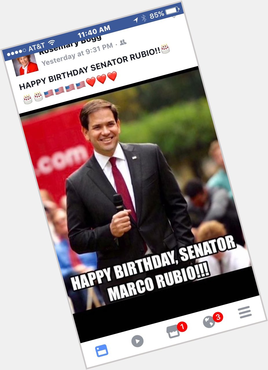   Happy Birthday to my favorite Senator Marco Rubio.. We love you 