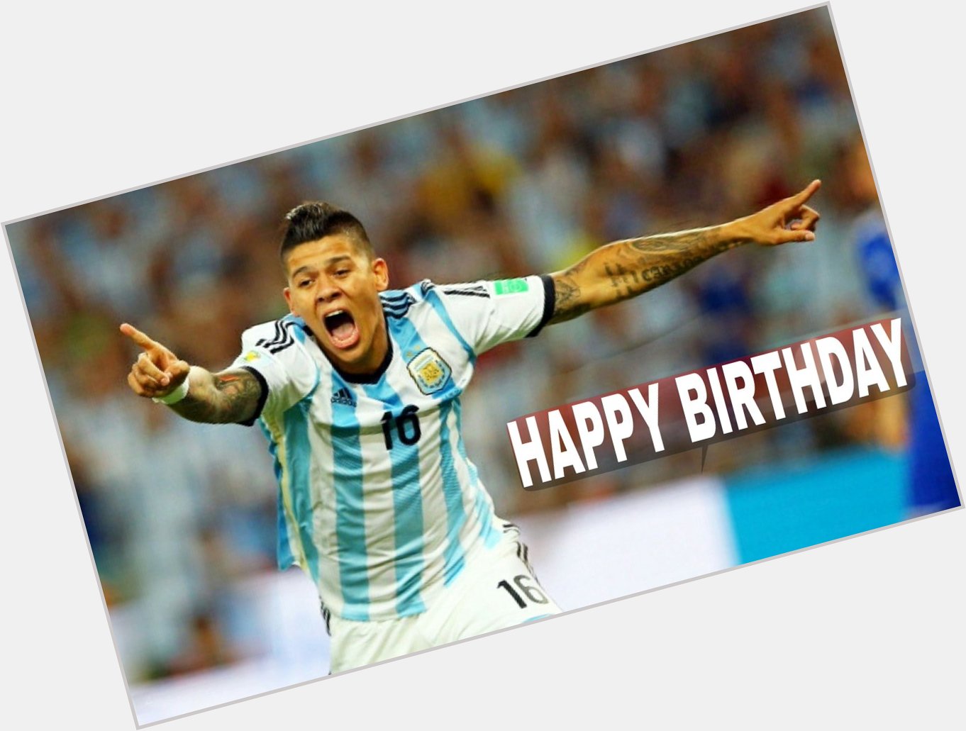 Happy birthday to  left back Marcos Rojo, He turns 27 today. 
