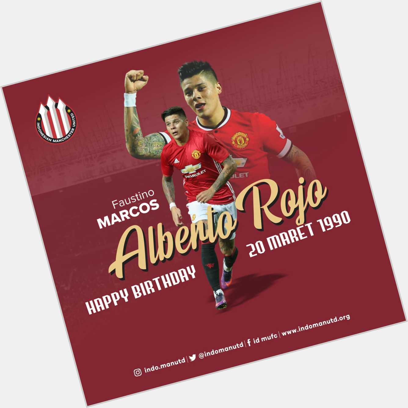 Happy Birthday Marcos Rojo...
Have a Great Day 