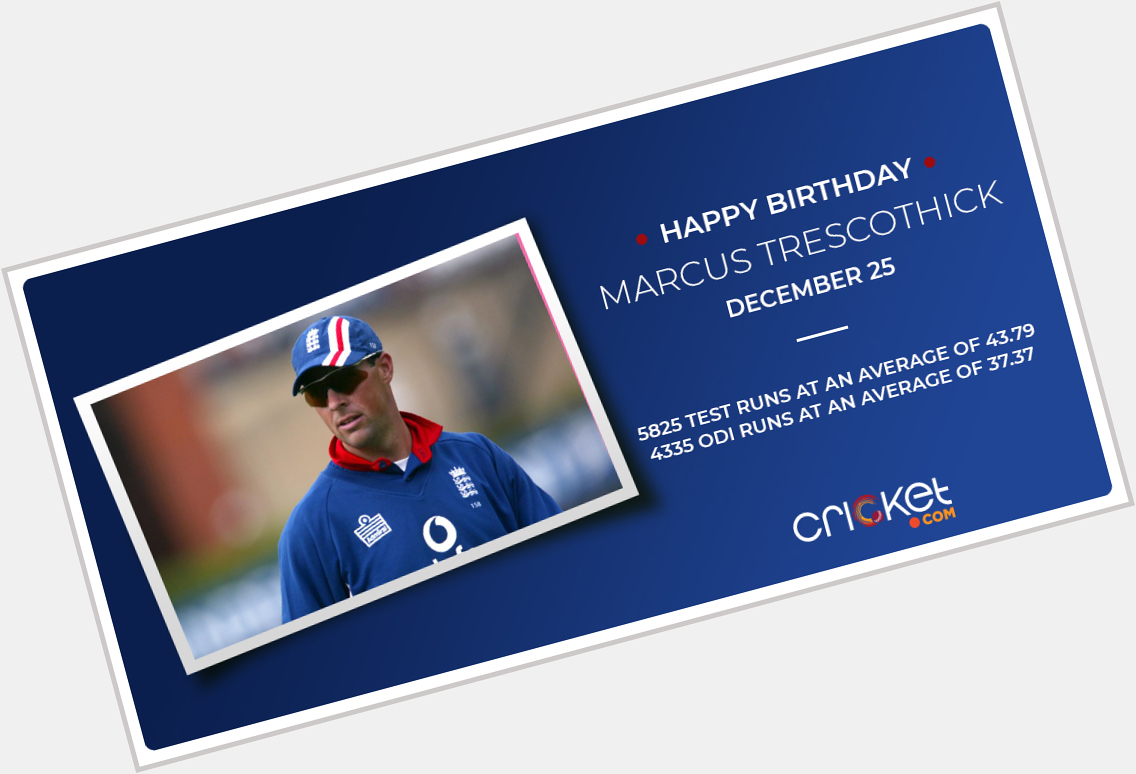 Happy birthday to the former England opener, Marcus Trescothick 