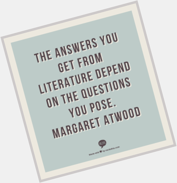Happy Birthday, Margaret Atwood  