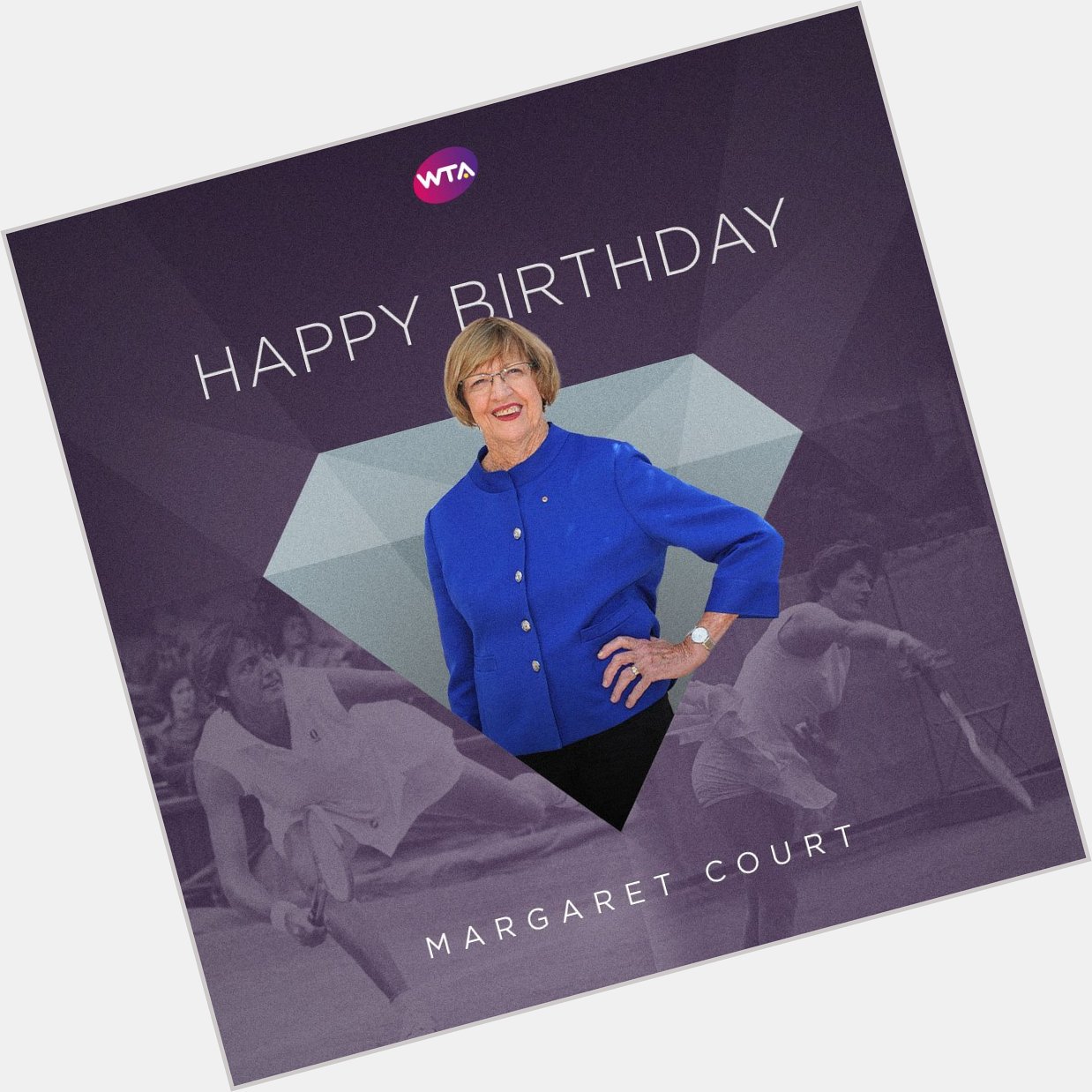 Happy birthday to 24 time Slam champion and WTA Legend, Margaret Court! 