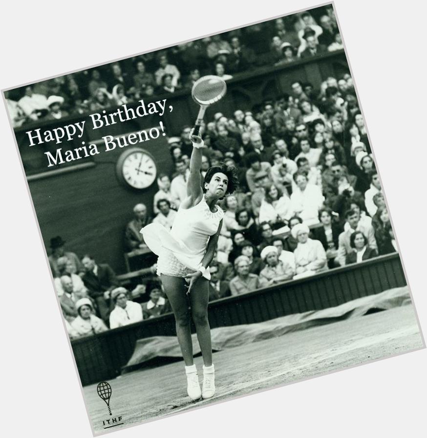 After her 1st Wimbledon crown, headlines proclaimed: Maria She s Bueno. Wishing Maria Bueno a Happy Birthday! 