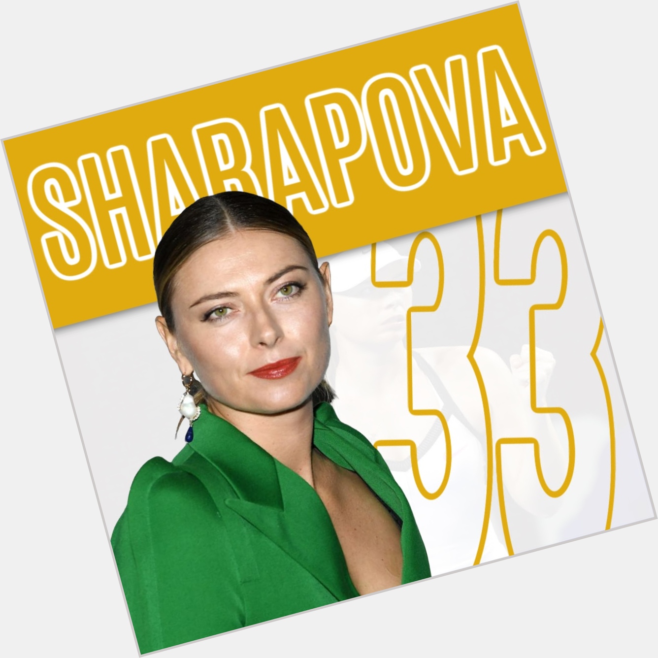 Happy 33rd birthday to the newly-retired Maria Sharapova 