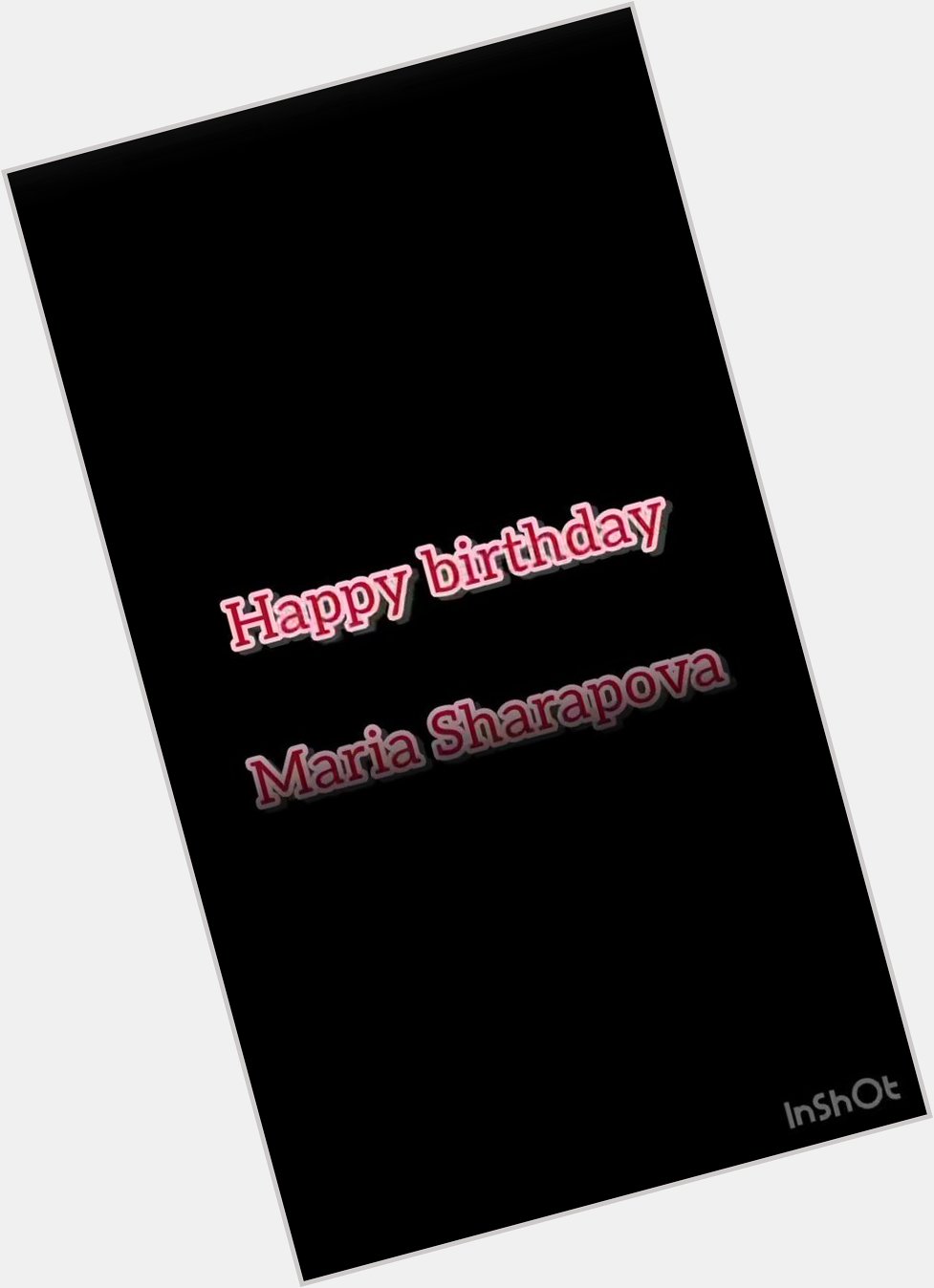 Wishing a very happy birthday to Maria Sharapova    