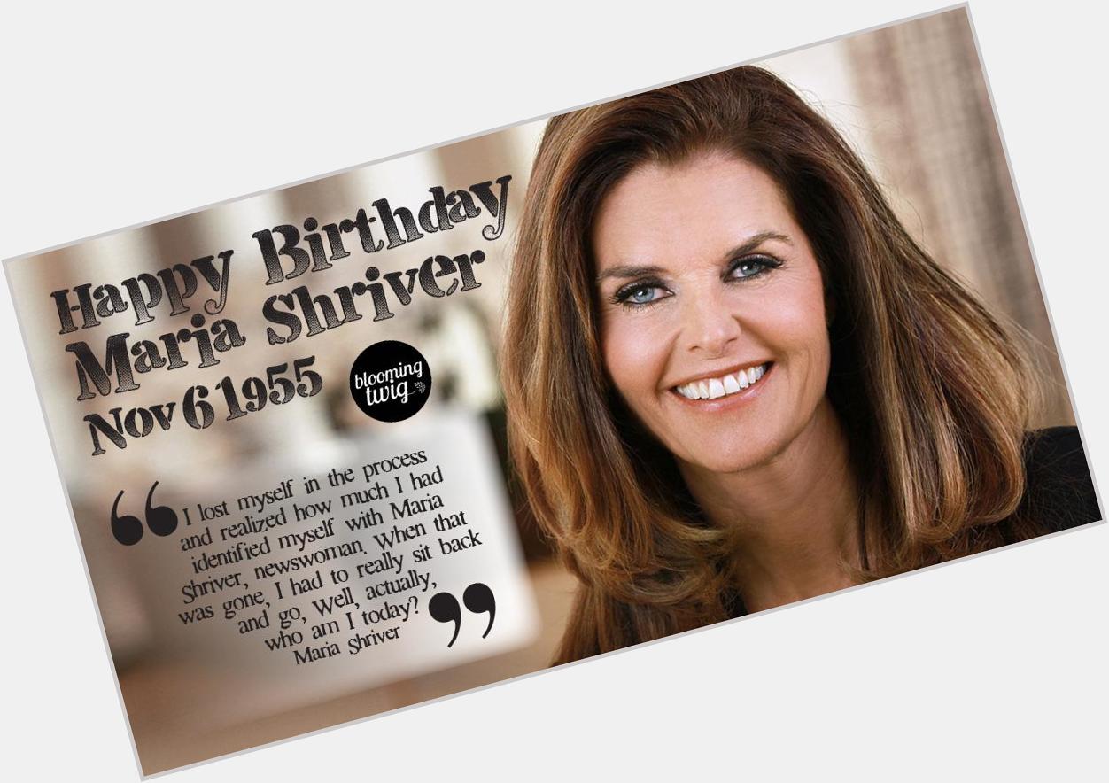 Journalist, author, peace-maker, and advocate: happy birthday Maria Shriver! 