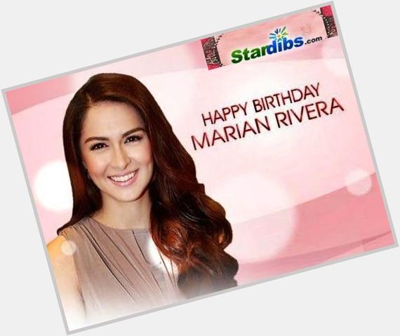 Happy Birthday to the Gorgeous and the no.1 Sexiest woman in the world Ms. Marian Rivera! Greetings from stardibs! :) 