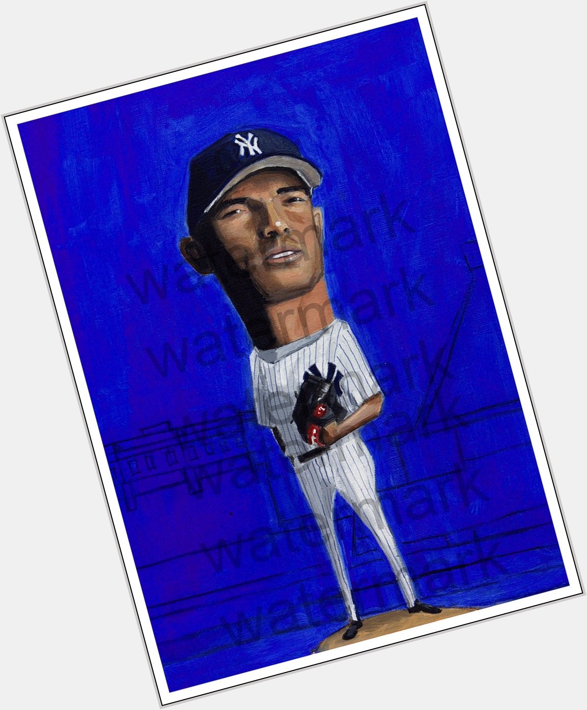 Painting of the Day. Happy Birthday to Mariano Rivera of the New York Yankees. 