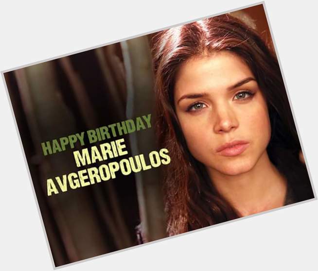 I wish a very very happy birthday to Marie Avgeropoulos !     