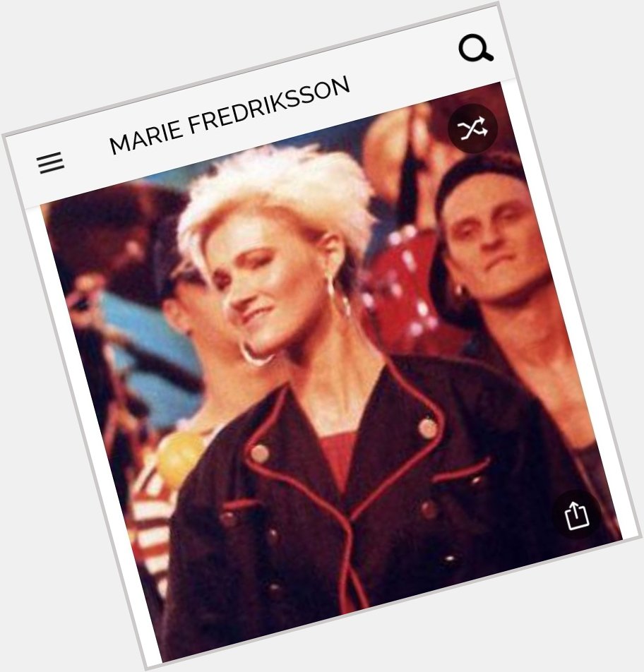 Happy birthday to this great singer and one half of the rock group Roxette. Happy birthday to Marie Fredriksson 