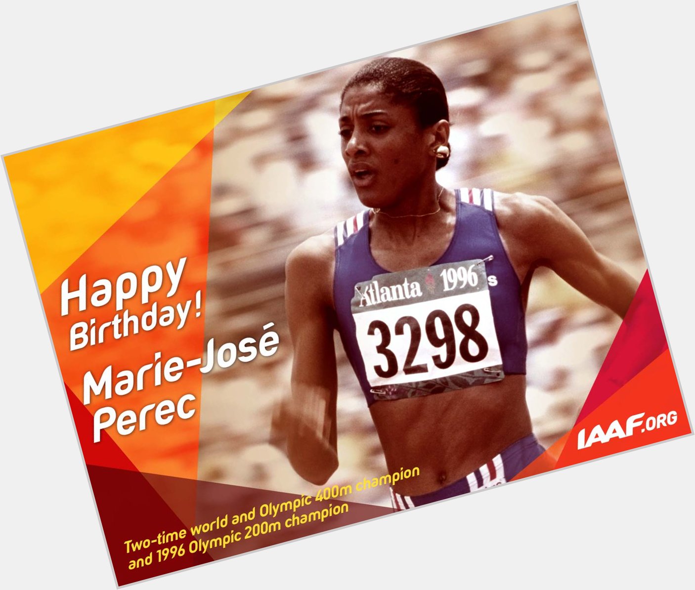 Happy birthday to French sprinting legend Marie-José Pérec! 