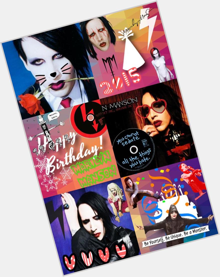 Happy Birthday Marilyn Manson!! <3 <3   