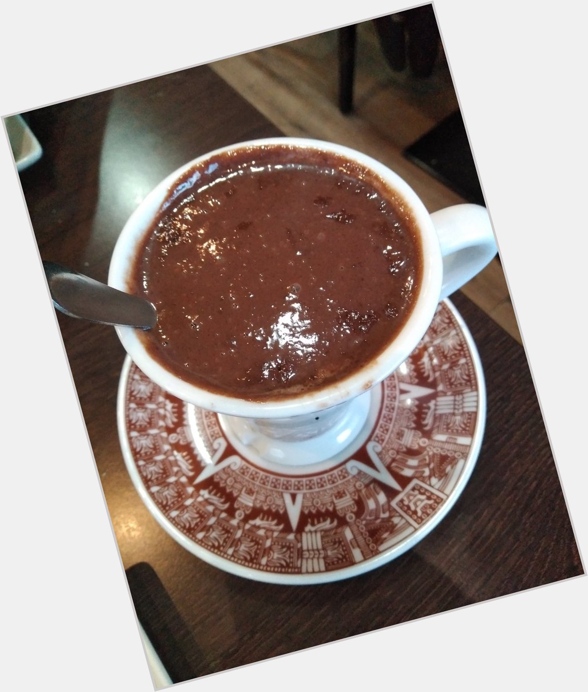 I\m having a hot chocolate because of your birthday .
Happy birthday   . 