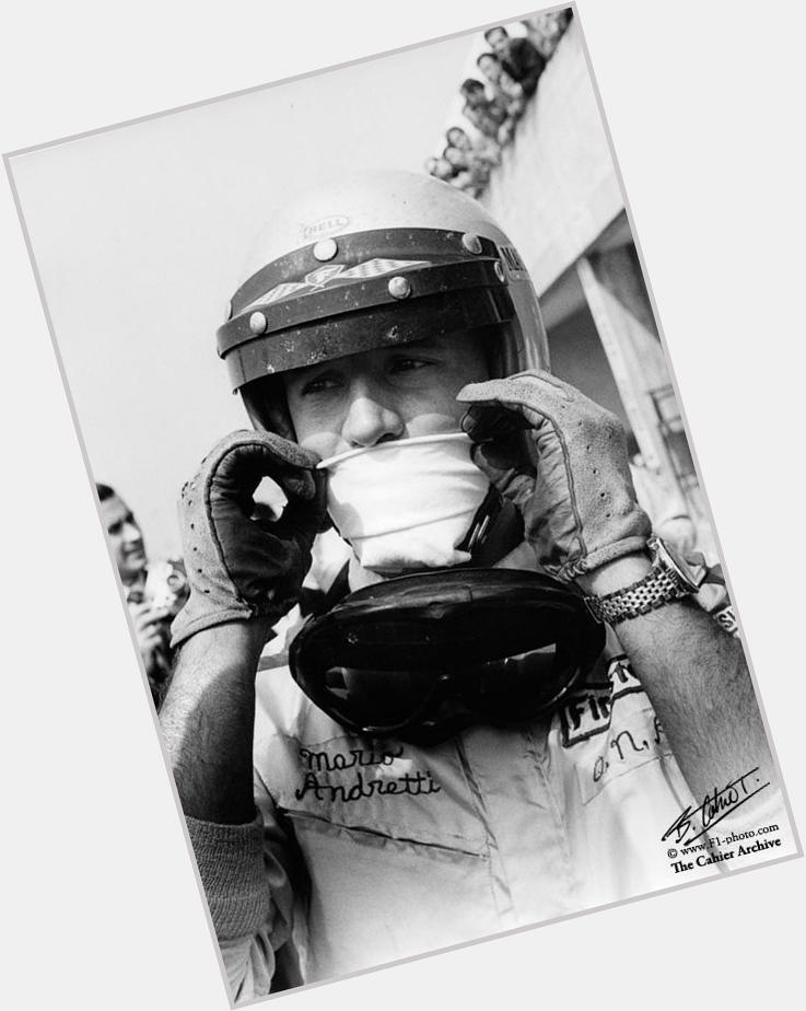 Happy Birthday to Mario Andretti! Monza 1968, Mario\s first F1 appearance. My dad\s portrait of the man, magnifique! 