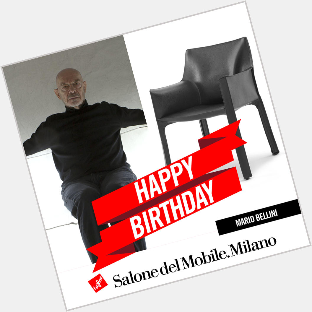 HAPPY BIRTHDAY. Tanti auguri a Mario Bellini dal Salone! / Best wishes to Mario Bellini from the Salone del Mobile! 