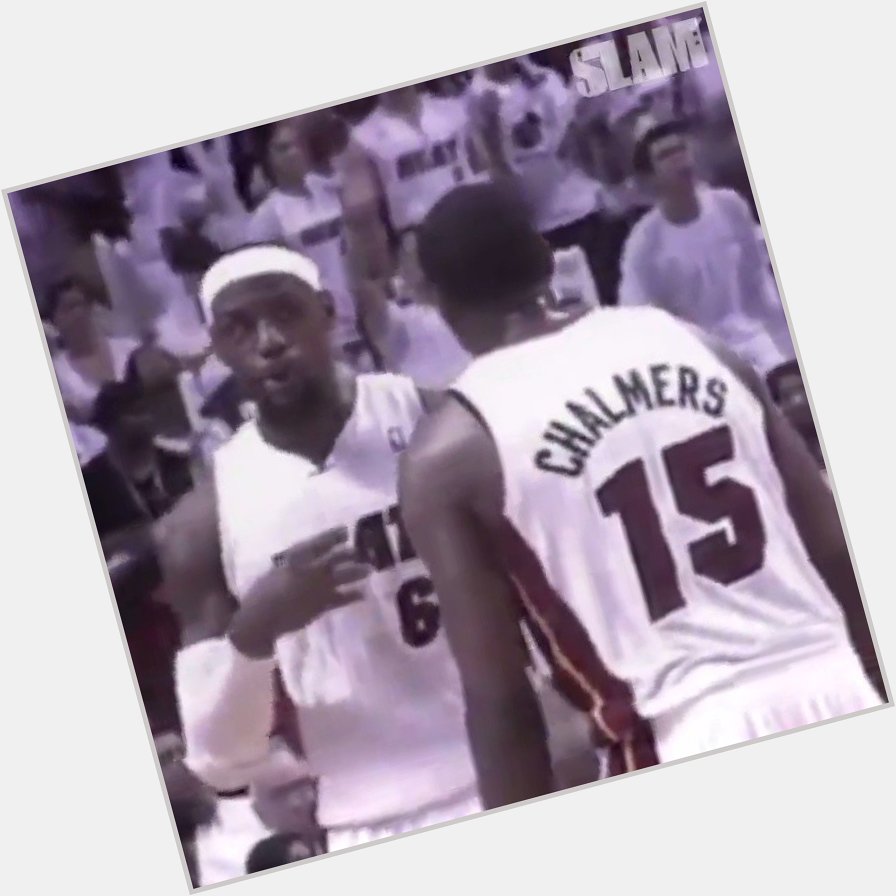 We all thought Bron was yelling at him, but actually Happy 32nd birthday Mario Chalmers 
