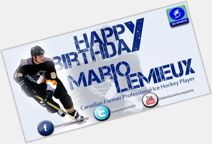 DD Sports wishes Former Canadian Ice Hockey Player Mario Lemieux a very Happy Birthday 