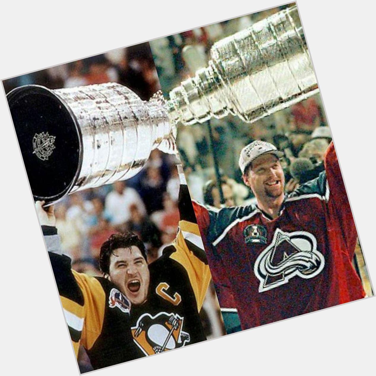 A very happy birthday to two hockey legends and Stanley Cup champions:  Mario Lemieux (L) 