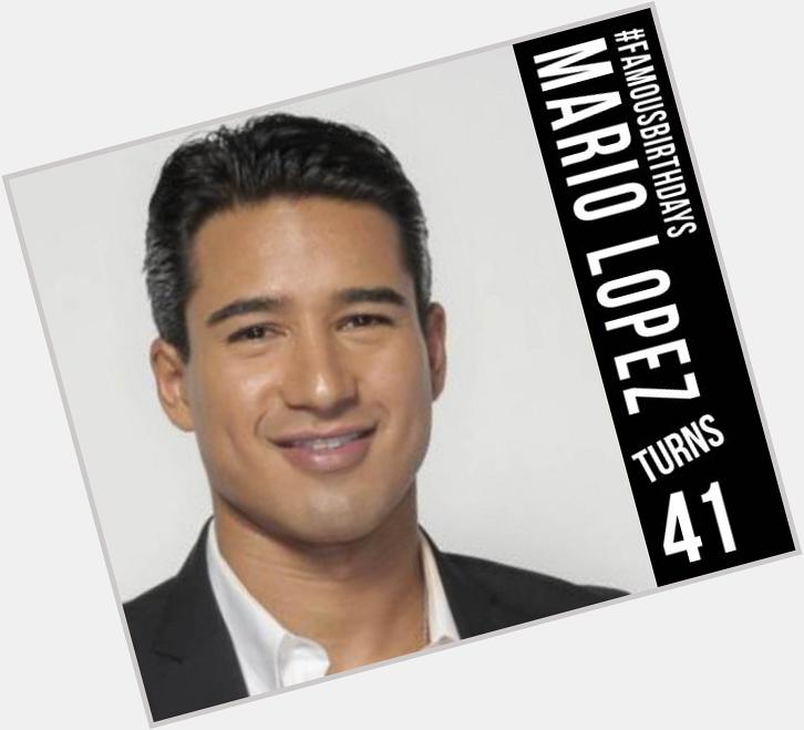 Mario Lopez hasnt aged since his days...to wish A.C. Slater a Happy Birthday! 