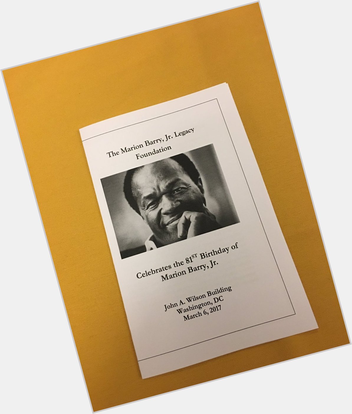 Happy 81st Birthday Mayor for Life-Marion Barry, Jr. 