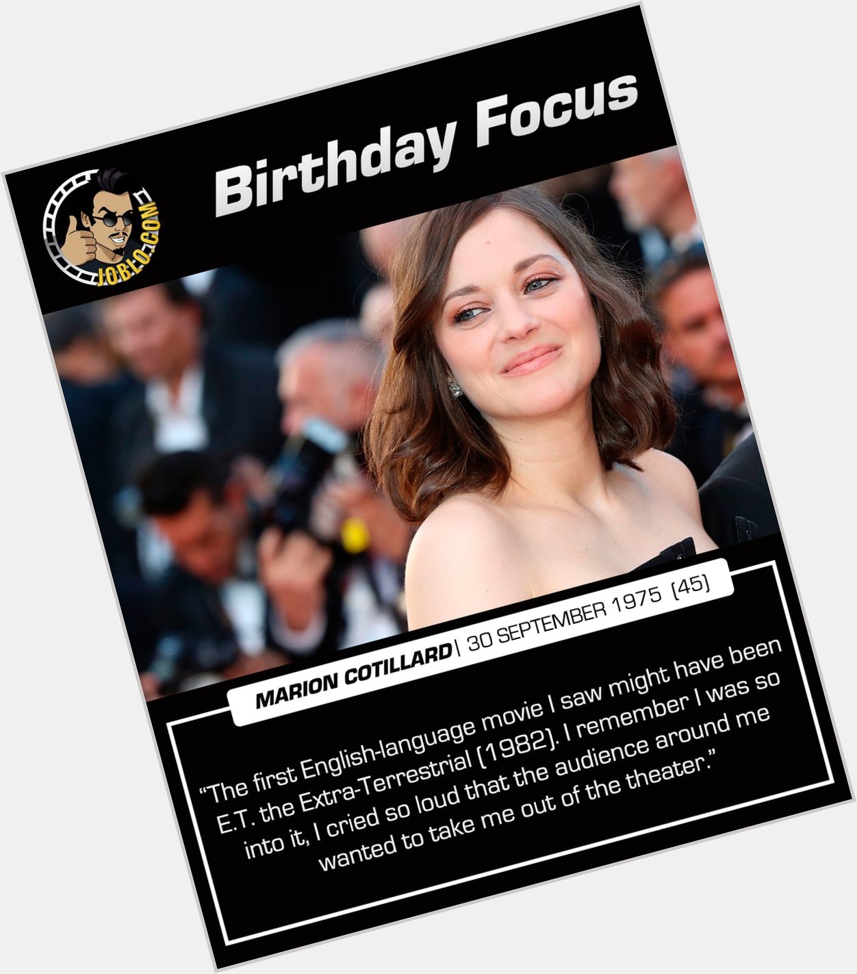 Happy 45th birthday to Marion Cotillard!

What is your favorite performance of hers? 