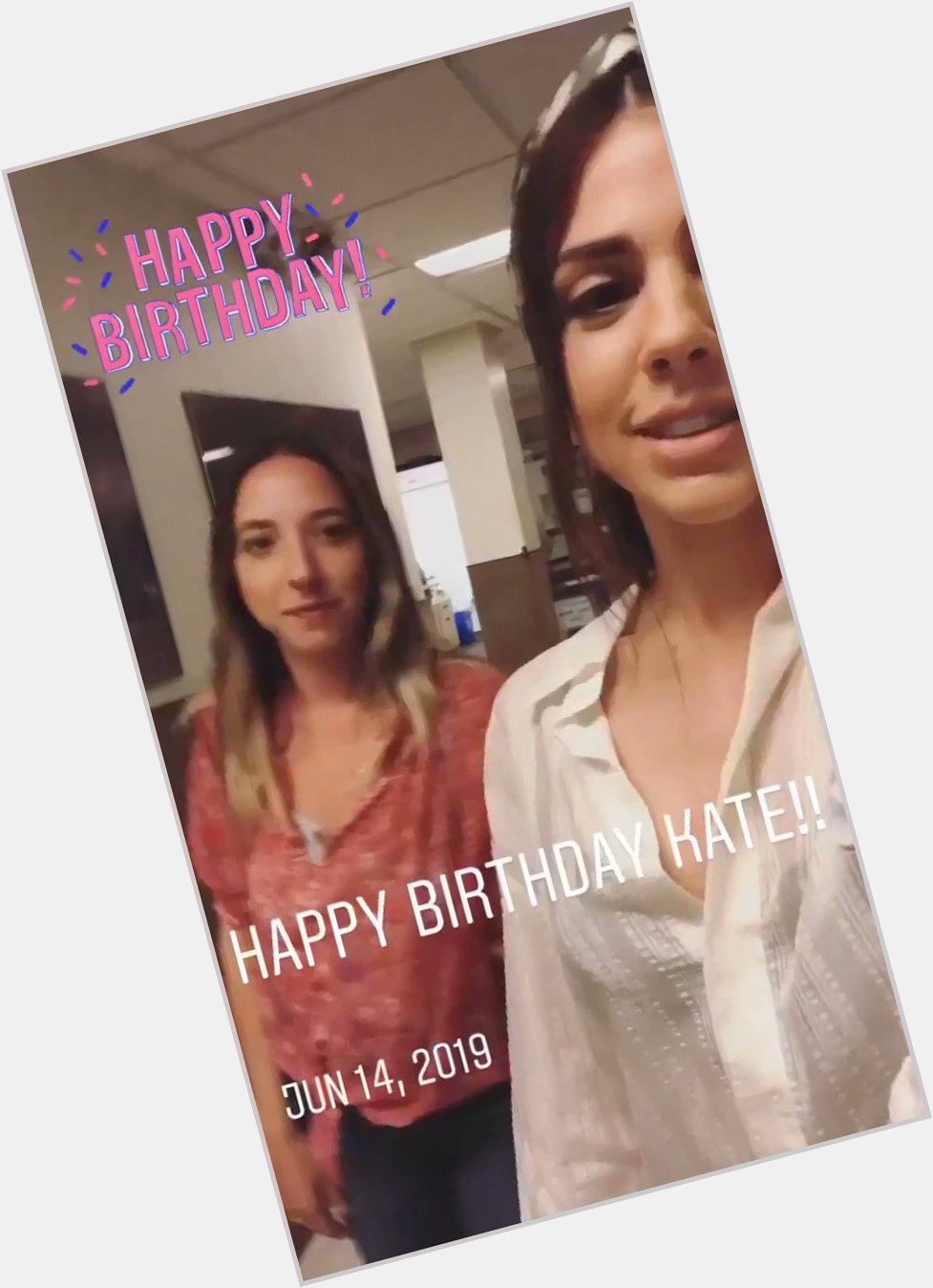 VIDEO | hairstylist Marisa Ramirez wishes Kate a happy birthday (via marisaramirezbeauty Instagram story) 