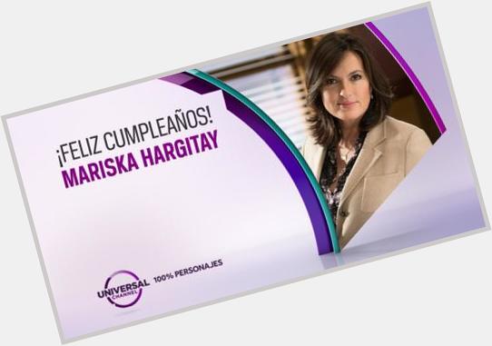 And Universal Argentina celebrated her birthday this way!!\"Happy Birthday Mariska Hargitay\"  