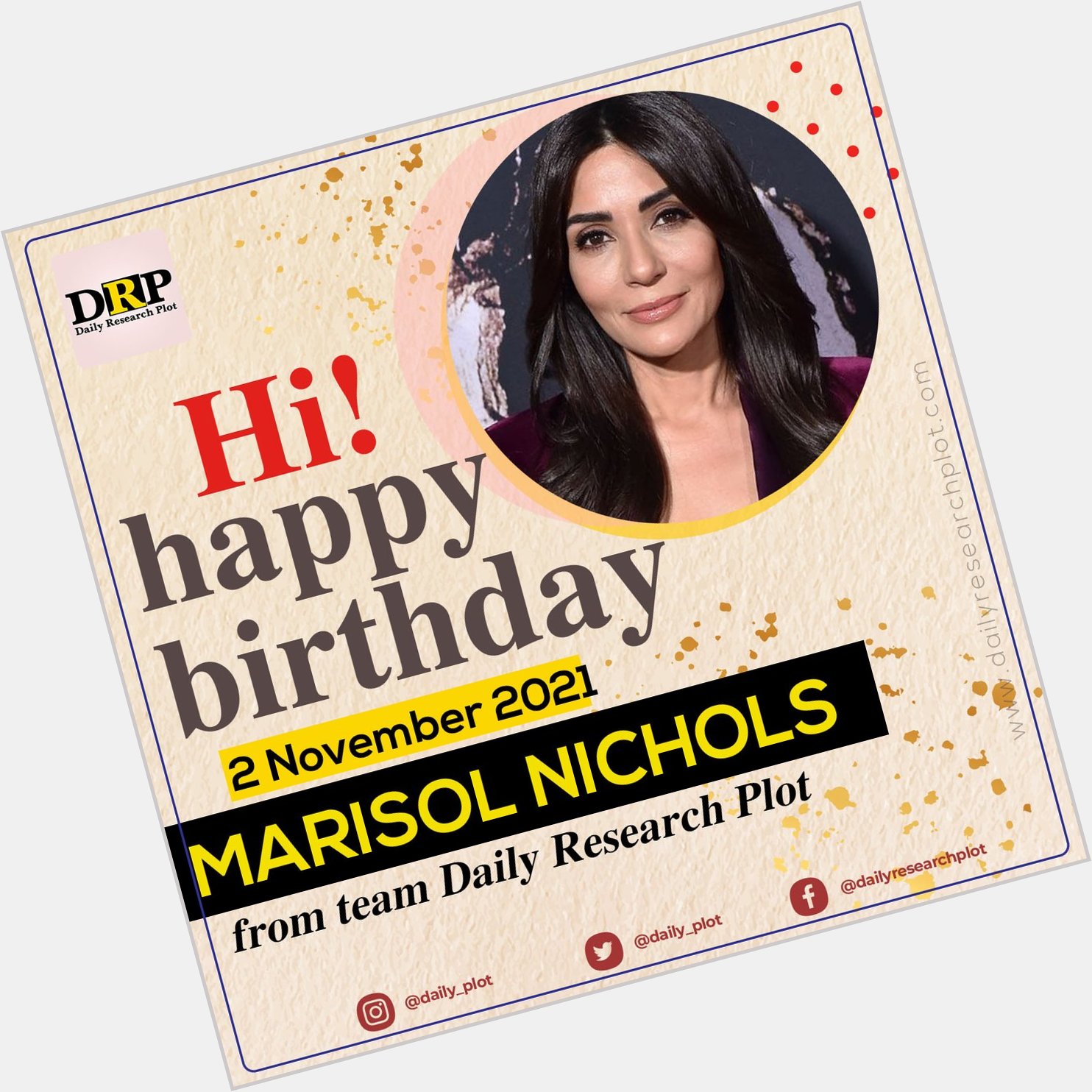 Happy Birthday!
Marisol Nichols 