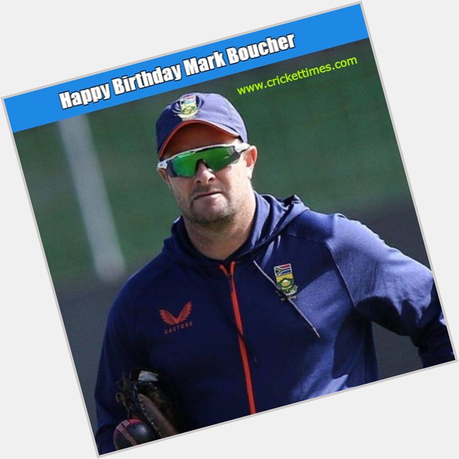 Happy Birthday legendary South African cricketer Mark Boucher  