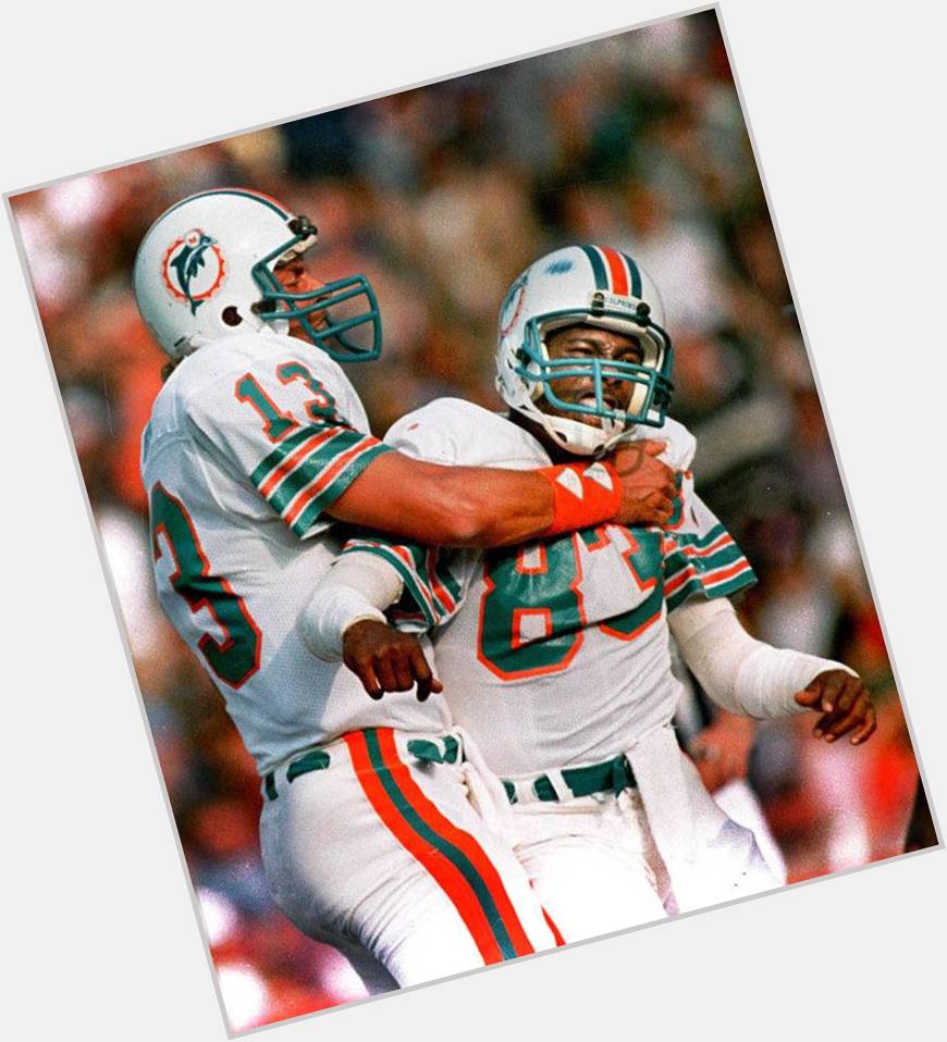 Happy Birthday Mark Clayton! Great wide receiver who got to catch passes and get hugs from the best QB ever! 