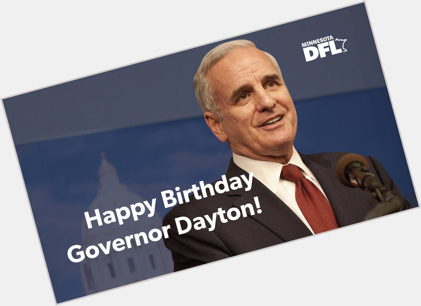 Happy Birthday, and thank you for all you\ve done on behalf of Minnesotans everywhere! 