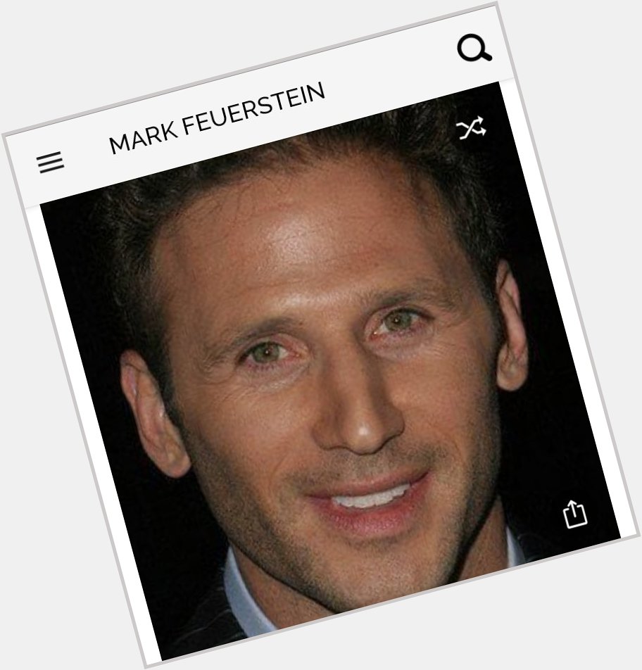 Happy birthday to this great actor.  Happy birthday to Mark Feuerstein 