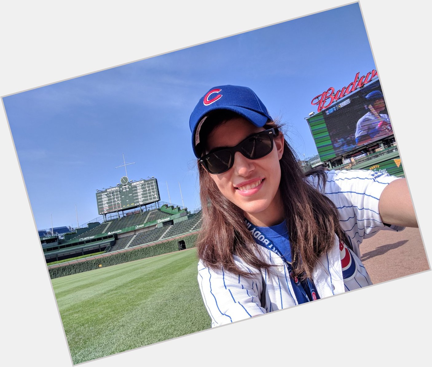  Last year at the Wrigley Field staff party on Mark Grace\s birthday. Happy Birthday, !!! 