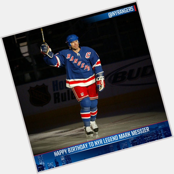 Happy Birthday to my hockey hero Mark Messier from the NY Rangers!! 