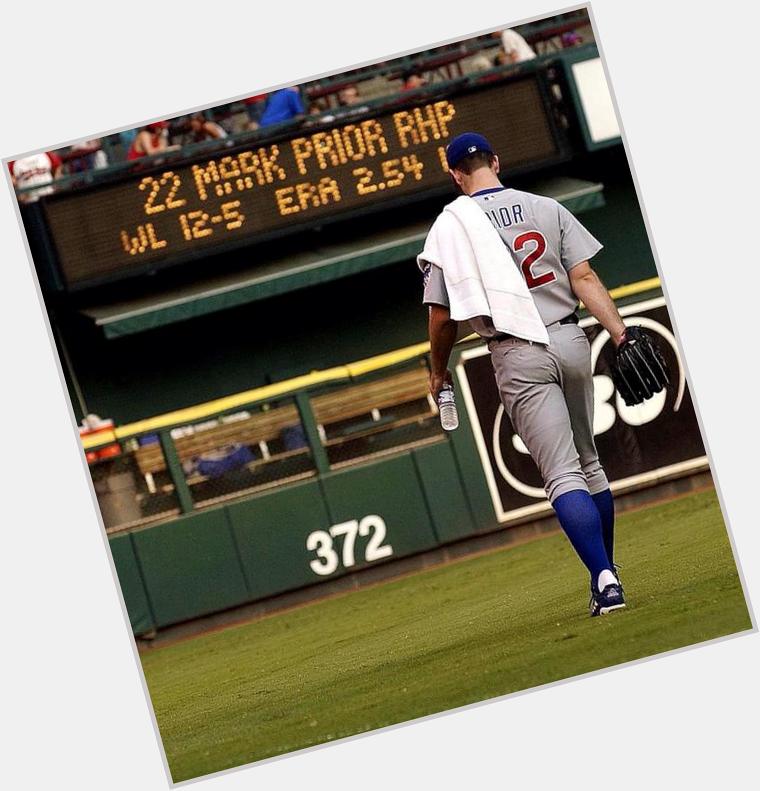 I forgot to say Happy Birthday to one of my favorite baseball players last week. Happy Birthday Mark Prior. 