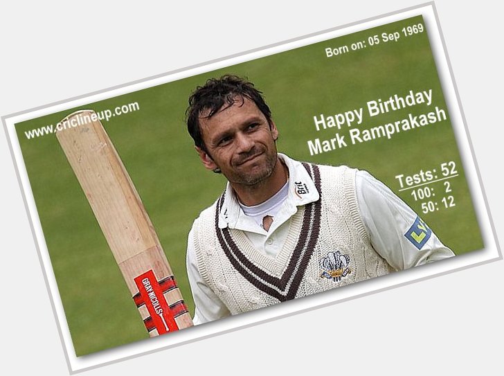 Happy Birthday England\s batsman Mark Ramprakash 